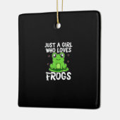 Alleen een meisje dat van kikkers houdt | Cute Gre Keramisch Ornament (Links)