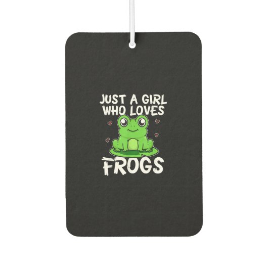 Alleen een meisje dat van kikkers houdt | Cute Gre Luchtverfrisser (Voorkant)