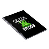 Alleen een meisje dat van kikkers houdt | Cute Gre Notitieboek (Rechterzijde)