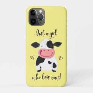 Alleen een meisje dat van koeien houdt! Harten en  Case-Mate iPhone Case
