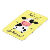 Alleen een meisje dat van koeien houdt! Harten en  Magneet (Linkerzijde)