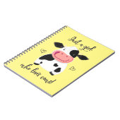 Alleen een meisje dat van Koeien houdt! Harten en Notitieboek (Linkerzijde)