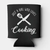 Alleen een meisje dat van koken houdt blikjeskoeler (Achterkant)