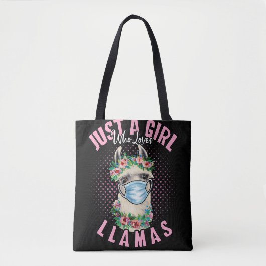 Alleen een meisje dat van Llamas houdt, cadeau voo Tote Bag (Voorkant)