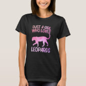 Alleen een meisje dat van luipaarden houdt voor vr t-shirt (Voorkant)