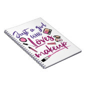 Alleen een meisje dat van Makeup houdt Notitieboek (Rechterzijde)