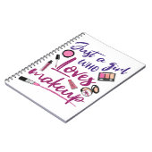 Alleen een meisje dat van Makeup houdt Notitieboek (Linkerzijde)