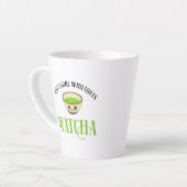 Alleen een meisje dat van Matcha houdt Latte Mok (Linkerhoek)