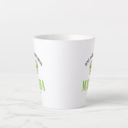 Alleen een meisje dat van Matcha houdt Latte Mok (Voorkant)