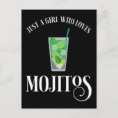 Alleen een meisje dat van Mojitos houdt Briefkaart (Voorkant)