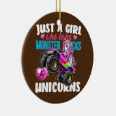 Alleen een meisje dat van Monster Trucks houdt Gif Keramisch Ornament (Rechts)