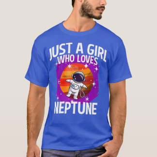 Alleen een meisje dat van Neptune houdt T-shirt