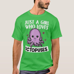Alleen een meisje dat van Octopussen houdt, Cute S T-shirt