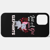 Alleen een meisje dat van olifanten houdt Case-Mate iPhone case (Achterkant (horizontaal))