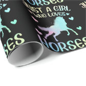 Alleen een meisje dat van Paard houdt Cadeaupapier (Rol Hoek)