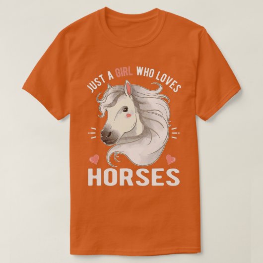 Alleen een meisje dat van paarden houdt (2) t-shirt (Design voorkant)