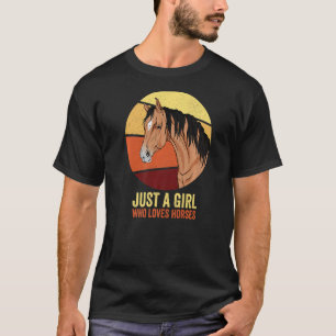 Alleen een meisje dat van paarden houdt... die aan t-shirt