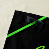 Alleen een meisje dat van paarden houdt, gepersona strandlaken (In situ)