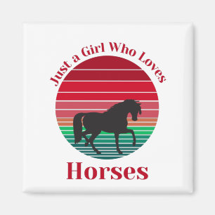 Alleen een meisje dat van paarden houdt magneet