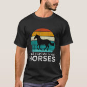 Alleen een meisje dat van Paarden houdt, Paardenme T-shirt (Voorkant)