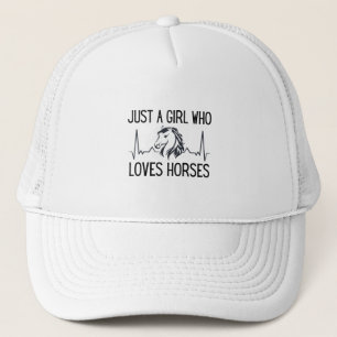Alleen een meisje dat van paarden houdt trucker pet