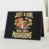 Alleen een meisje dat van paddenstoelen houdt, gee kaart (Achterkant)