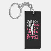 Alleen een meisje dat van Parrot houdt Sleutelhanger (Voorkant Links)