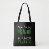 Alleen een meisje dat van Planten houdt Tote Bag (Voorkant)