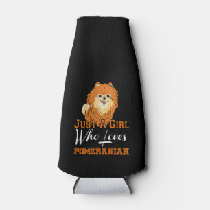 Alleen een meisje dat van Pommeren houdt Flesjeskoeler