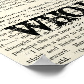 Alleen een meisje dat van Poster van boekhout houd (Hoek)