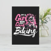 Alleen een meisje dat van Quad Biking houdt Kaart (Staand voorkant)