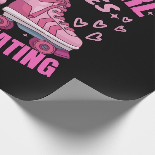 Alleen een meisje dat van Roller houdt. Cadeaupapier (Hoek)