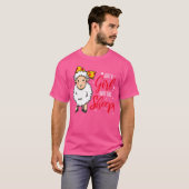 Alleen een meisje dat van schapen houdt t-shirt (Voorkant volledig)