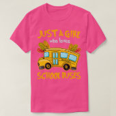 Alleen een meisje dat van school houdt, stut Kinde T-shirt (Design voorkant)