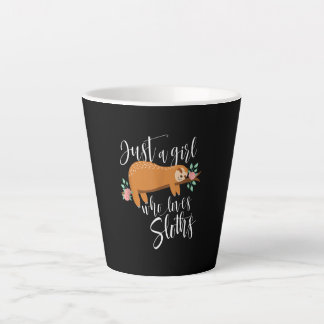 Alleen een meisje dat van Slots houdt - Kute Sloth Latte Mok