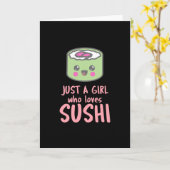 Alleen een meisje dat van Sushi houdt Kaart (Gele Bloem)