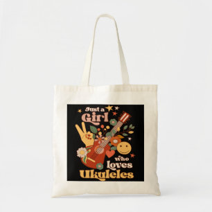 Alleen een meisje dat van Ukulele Groovy Uke Playe Tote Bag