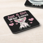 Alleen een meisje dat van varkens houdt bier onderzetter (Linkerzijde)