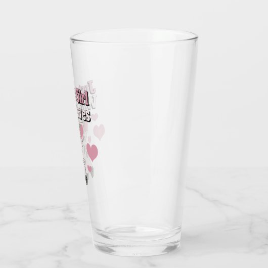 Alleen een meisje dat van varkens houdt glas (Links)