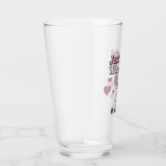 Alleen een meisje dat van varkens houdt glas (Rechts)