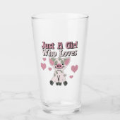 Alleen een meisje dat van varkens houdt glas (Voorkant)