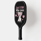 Alleen een meisje dat van varkens houdt pickleball paddle (Links)
