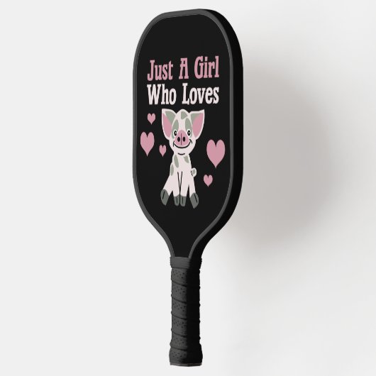 Alleen een meisje dat van varkens houdt pickleball paddle (Links)