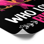 Alleen een meisje dat van vogels houdt poster (Hoek)