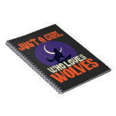 Alleen een meisje dat van wolven houdt notitieboek (Rechterzijde)