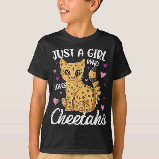 alleen een meisje dat zo dol is op cheeta ' s t-shirt (Voorkant)