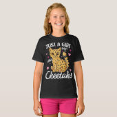 alleen een meisje dat zo dol is op cheeta ' s t-shirt (Voorkant volledig)