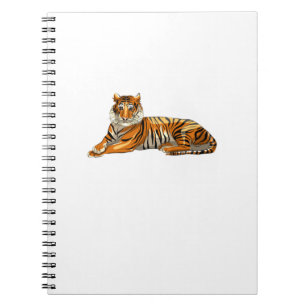 Alleen een meisje houdt van tijgers. Perfect ontwe Notitieboek