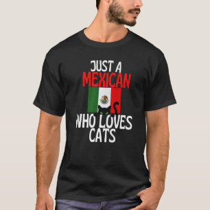 Alleen een Mexicaan die van katten houdt voor heel T-shirt