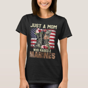 Alleen een moeder die Marines American Flag Gifts  T-shirt